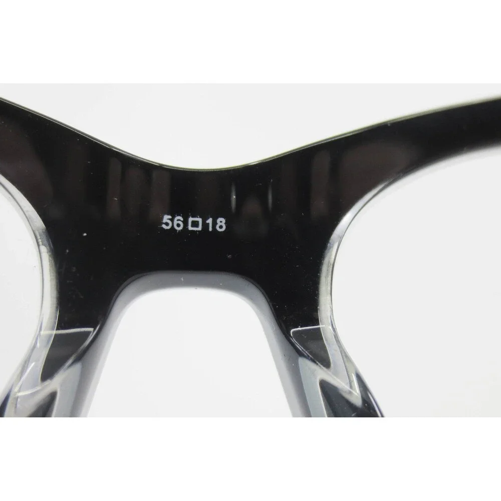 Otis + Grey OG 20236 Black Crystal Square Eyeglasses Frames 56-18-145
